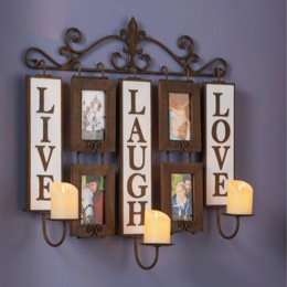 Live-Laugh-Love Sconces &amp; Frames, , large