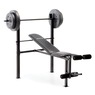 Adjustable Bench with 80-Lb. Weight Set, , large