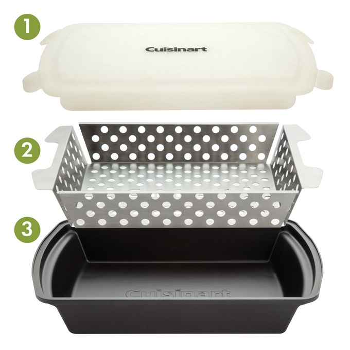 Cuisinart Marinade & Grilling Basket Set, , large