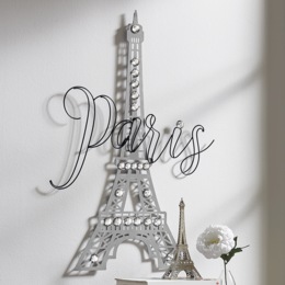 Bling Paris Eiffel Tower Wall Art, , large