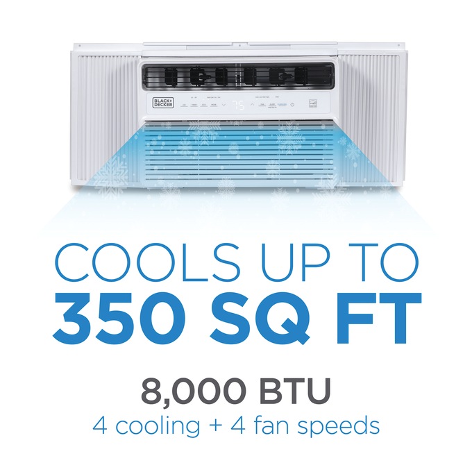 BLACK+DECKER 8000 BTU Window Air Conditioner with Inverter Technology, , large