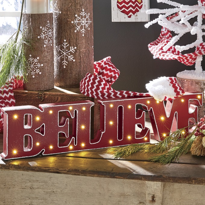 Lit Believe Sign, , large