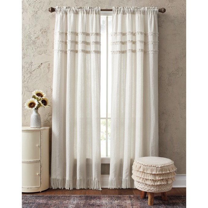 Textured Fringe Window Panel, , large