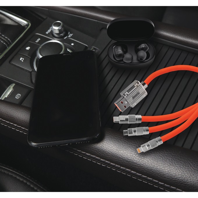 ArmorAll 3-in-1 Multi-Tip 6' USB Cable, , large