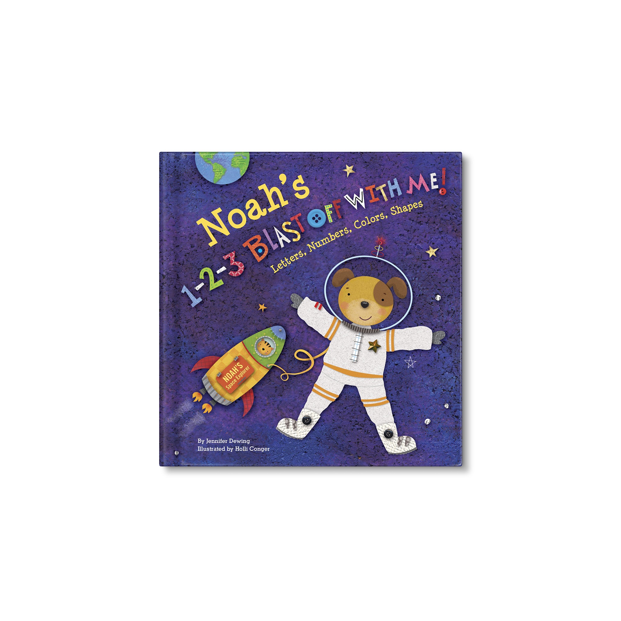 1-2-3 Blast Off With Me Personalized Board Book, , large