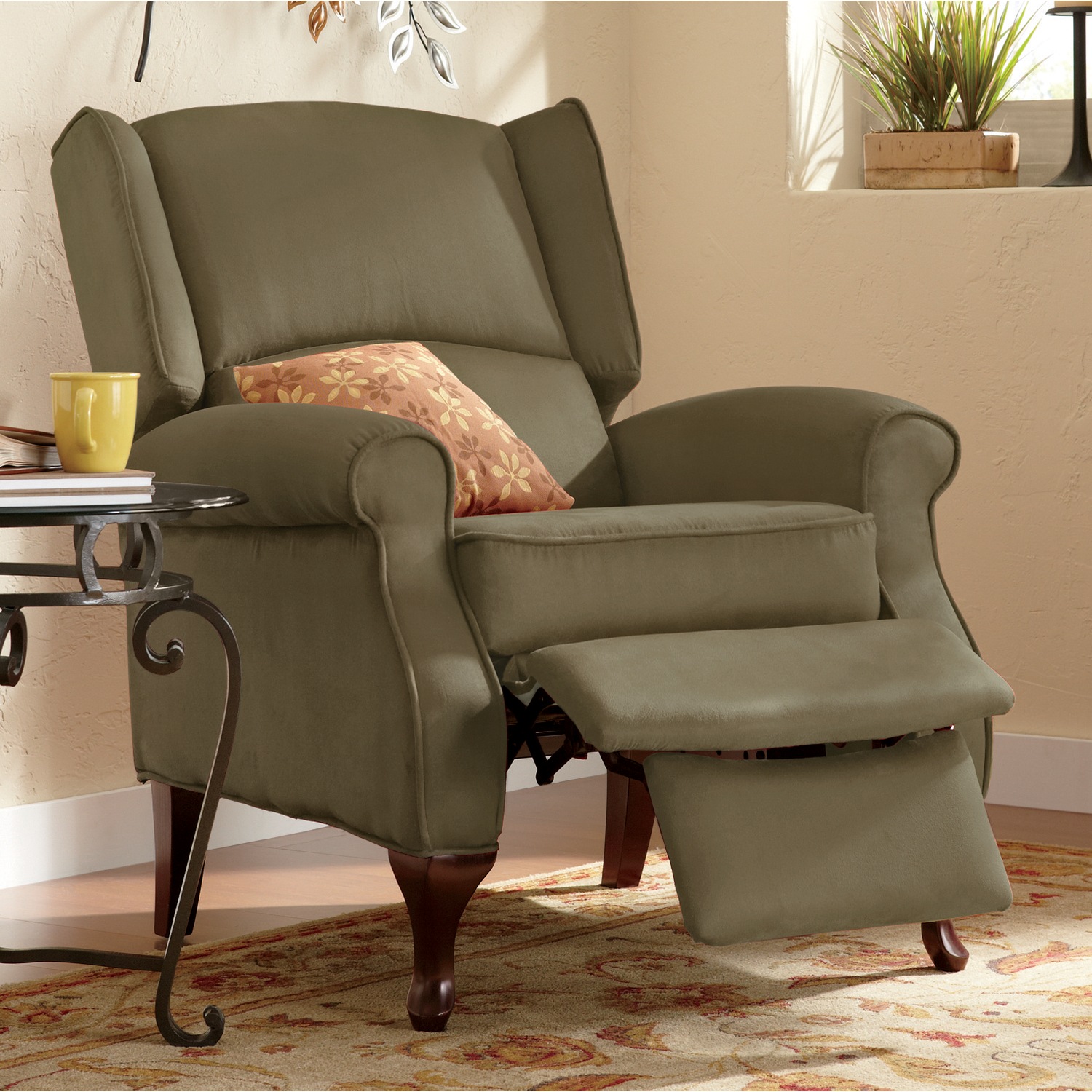 Microfiber Wingback Recliner Seventh Avenue