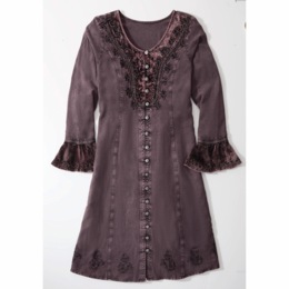 Tuvalu Distressed Shirtdress, , large