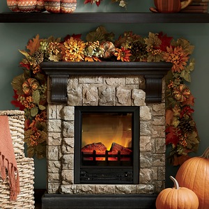 Southwestern Pumpkin Garland, , large