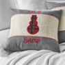 Appliqued Christmas Icon Decorative Pillow, , large