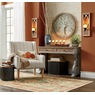Shutter Wall Sconce with LED Candle, , large