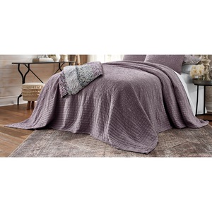 Presley Floor Length Matelasse Bedspread, , large