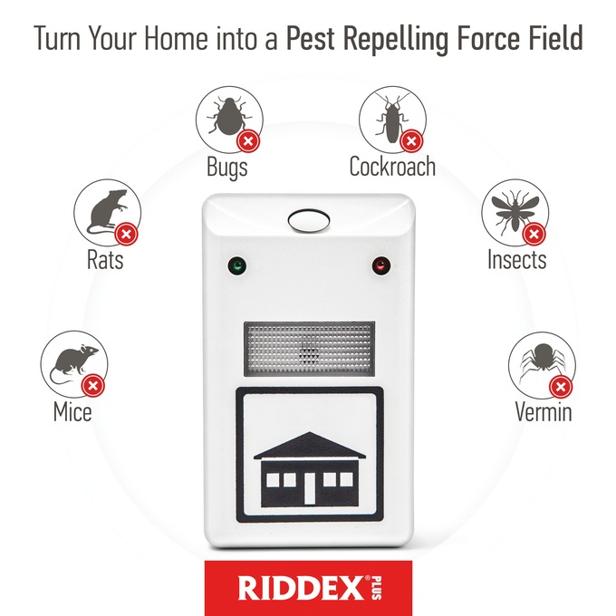 Riddex Plus Set of 2 Electromagnetic Pest Repellers, , large