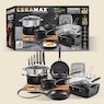Ceramax 20-Piece Ceramic Nonstick Cookware Set, , large