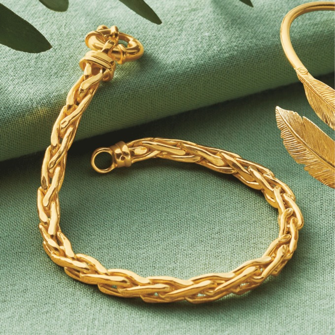  Twist Chain Bracelet, , large