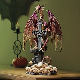 Dragon with Sword Figurine, , large