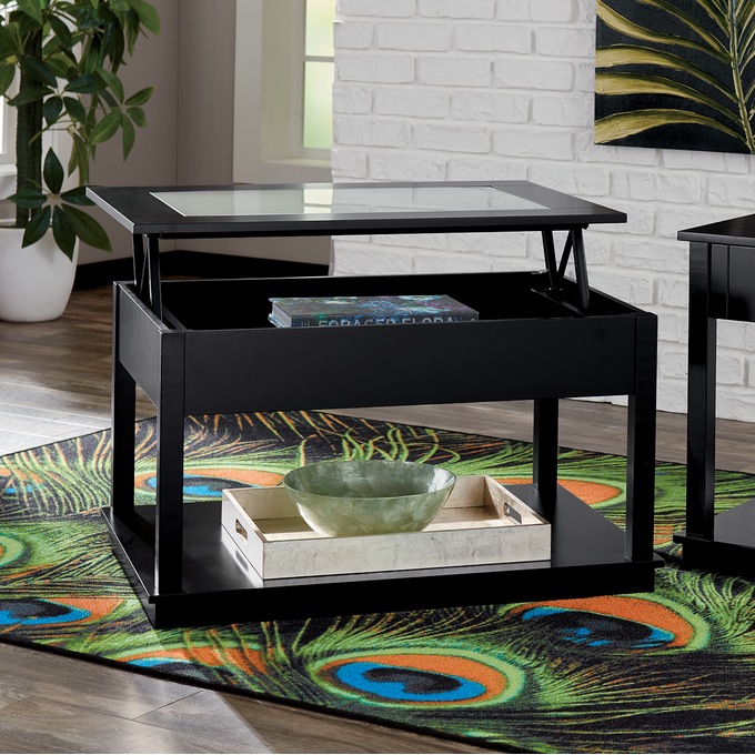 Contemporary Black Lift Top Coffee Table Seventh Avenue Lift Top Coffee Table