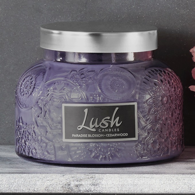 Lush Luxe Debossed Candle, , large