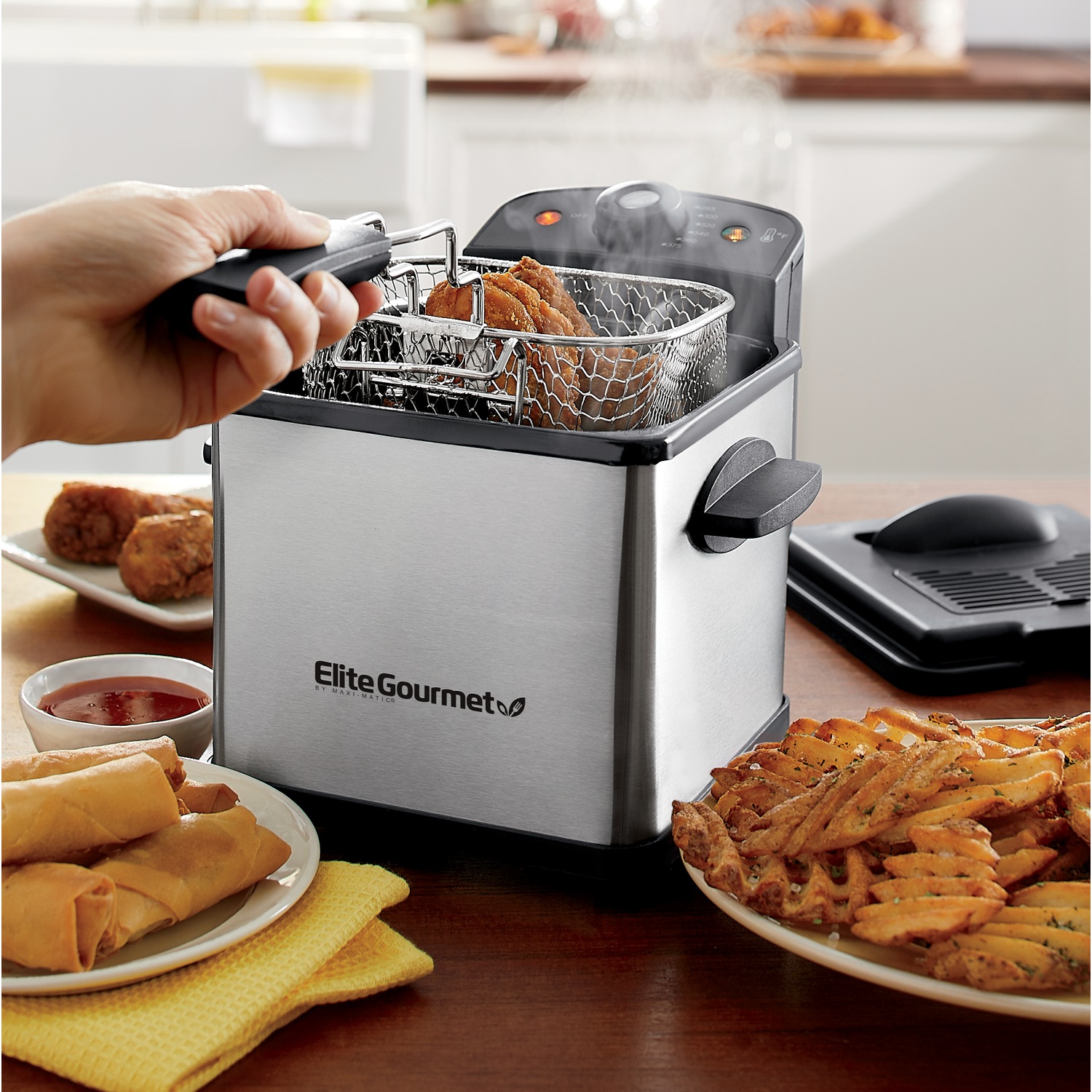 Elite Gourmet Mini Deep Fryer Seventh Avenue