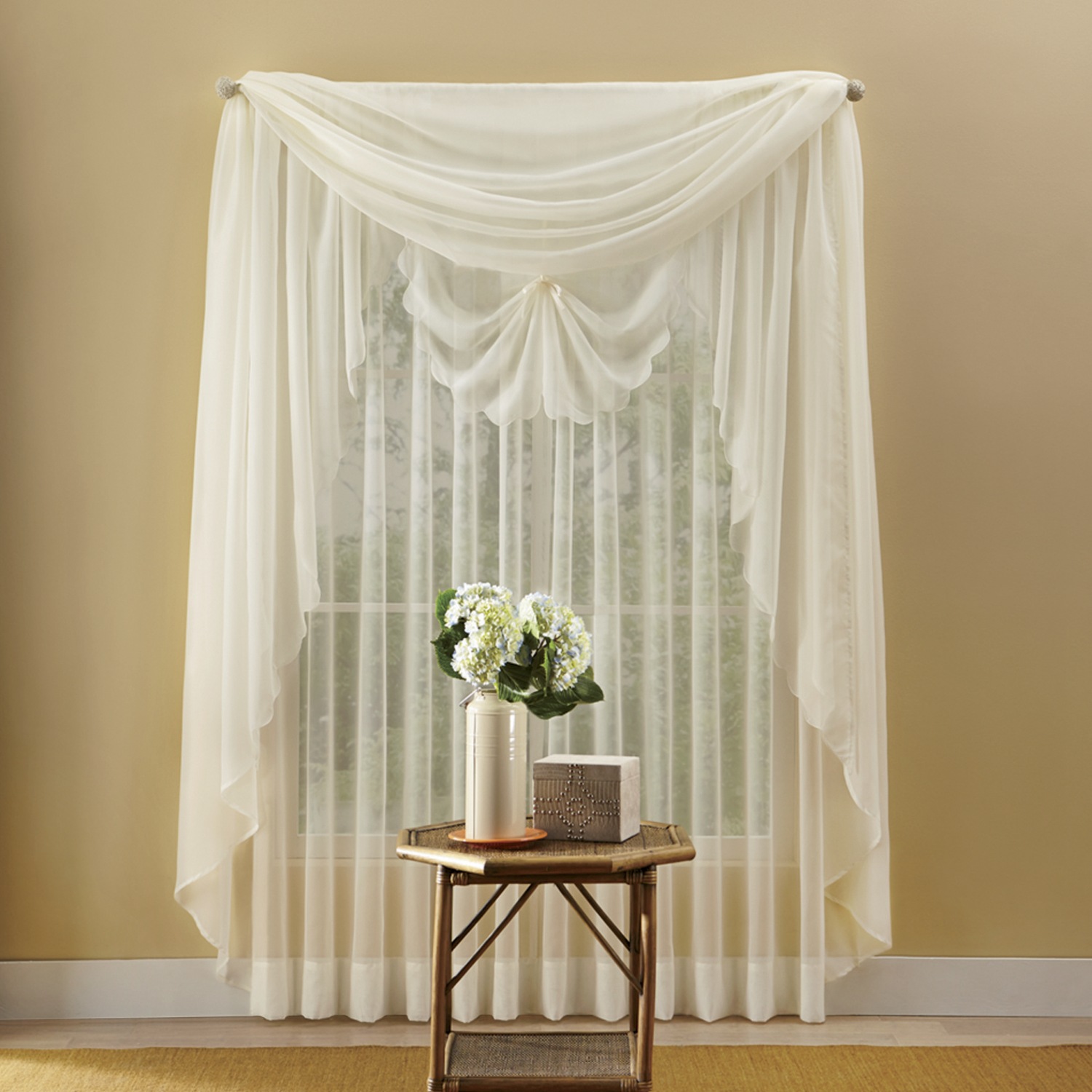 Emelia Sheer Voile Window Treatments Seventh Avenue