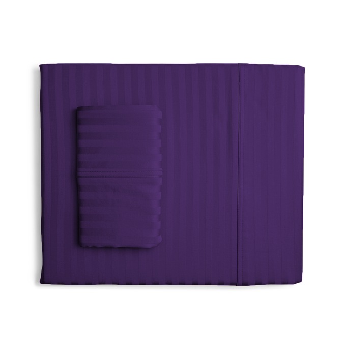 400-Thread Count Egyptian Cotton Woven Stripe Sheet Set, , large