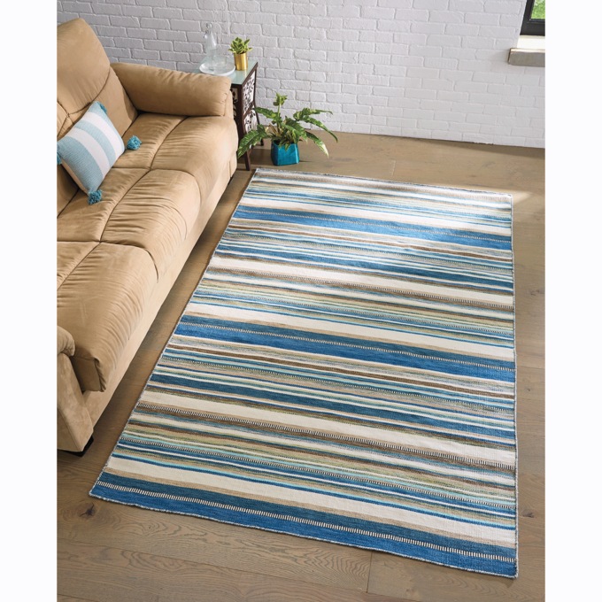 Sonoma Stripe Indoor/Outdoor Rug - 5' x 7' 6", , large