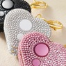Rhinestone Heart Charm Alarm and LED Light with Easy Push-Button Operation, , large