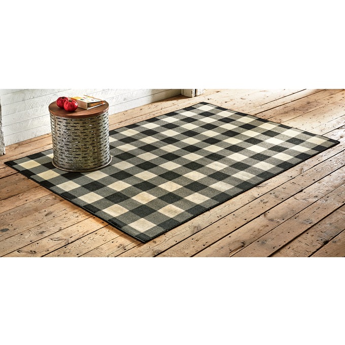 Woodford Indoor/Outdoor Rug, Black, large