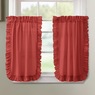 Mayfair Romantic Ruffled Semi-Sheer Cape Cod Tier Pair, , large