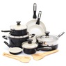GreenPan Rio 16-Piece Cookware Set, Black, large