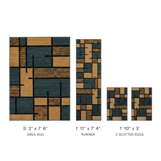 4-Piece Gilmore Rug Set, , large