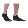 3-Pack Copper Fit Unisex Ankle Socks, Assorted Black, large
