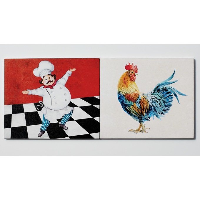 2-Piece Reversible Art Tile Set &ndash; Buy Two and Save, , large