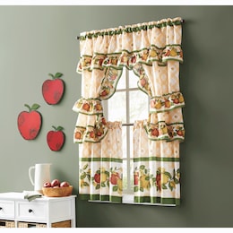 Green Apple Kitchen Window Set, , large