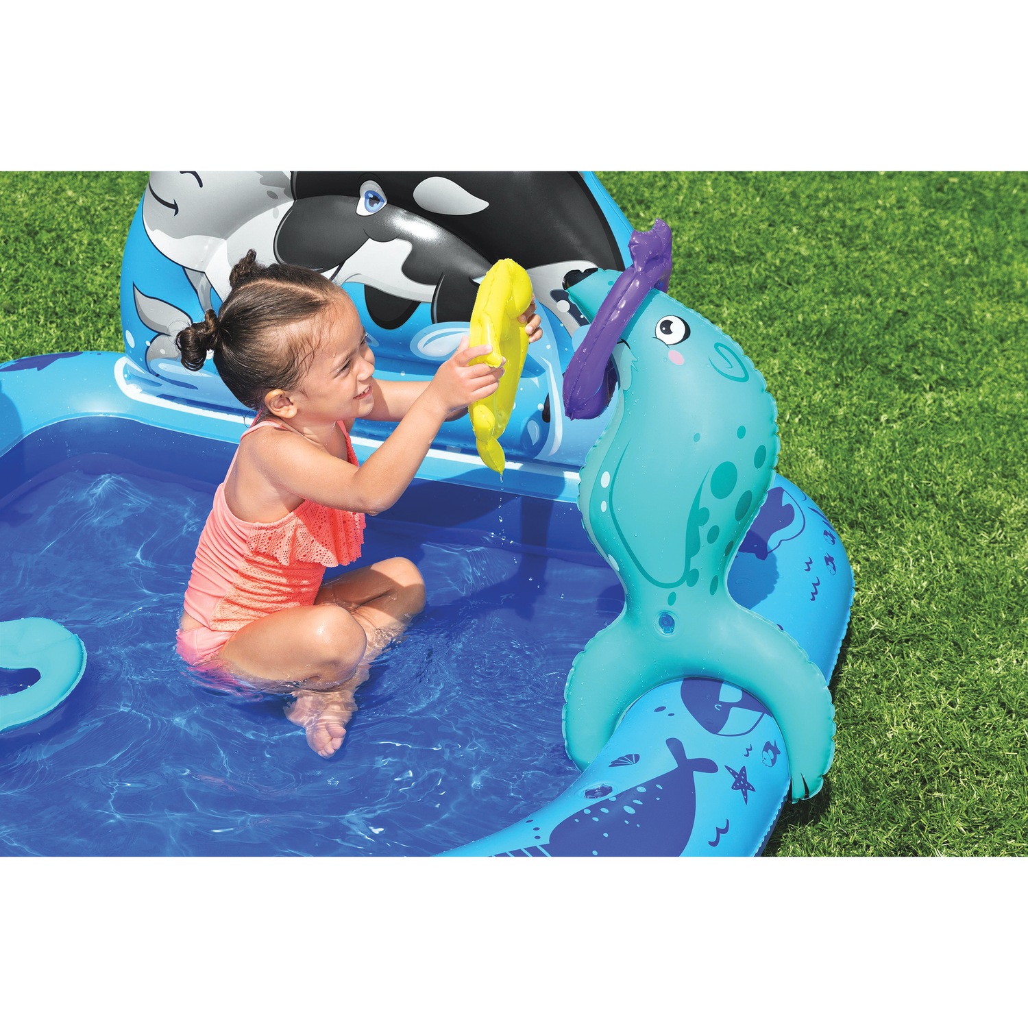 Bestway H2OGO! Polar Pals Kids Inflatable Water Play Center