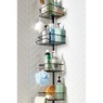 Adjustable Shower Pole Caddy, Black, large