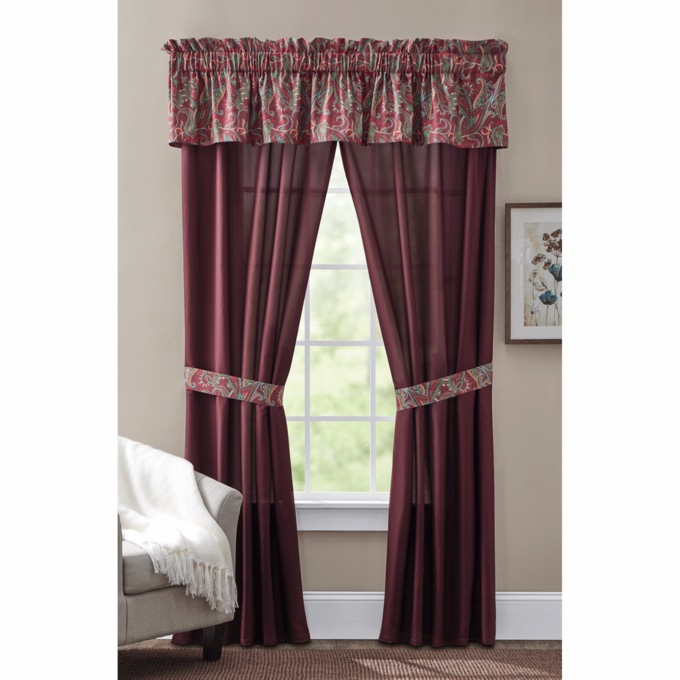 Jewel Paisley Valance, , large