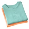 2-Pack Cotton Knit Henley Nightshirts for Women, , large