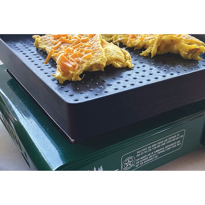 Mr. Outdoors 2-in-1 Double Butane Stove with Griddle, , large