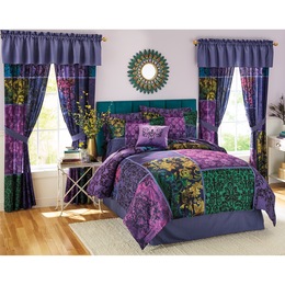 Lenore Complete Bed Set, Decorative Pillow and Window Treatments, , large