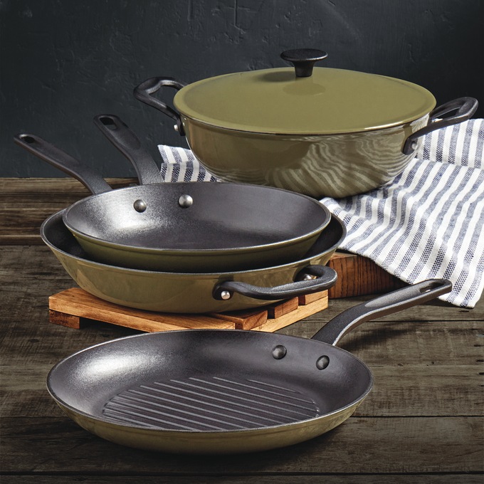 5-Piece Mason Enameled Cast Iron Cookware Set, , large