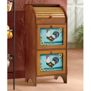 Red Rooster Veggie Bin, , large