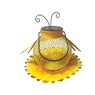 Solar Light Bird Feeder, Yellow, large