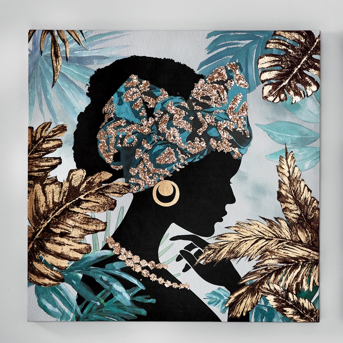 Silhouette Lady Canvas, , large