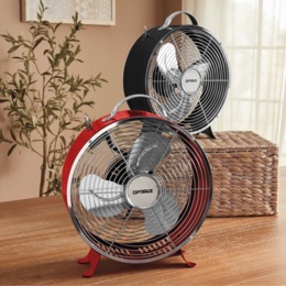 Optimus 10&quot; Retro Design Drum Fan, , large
