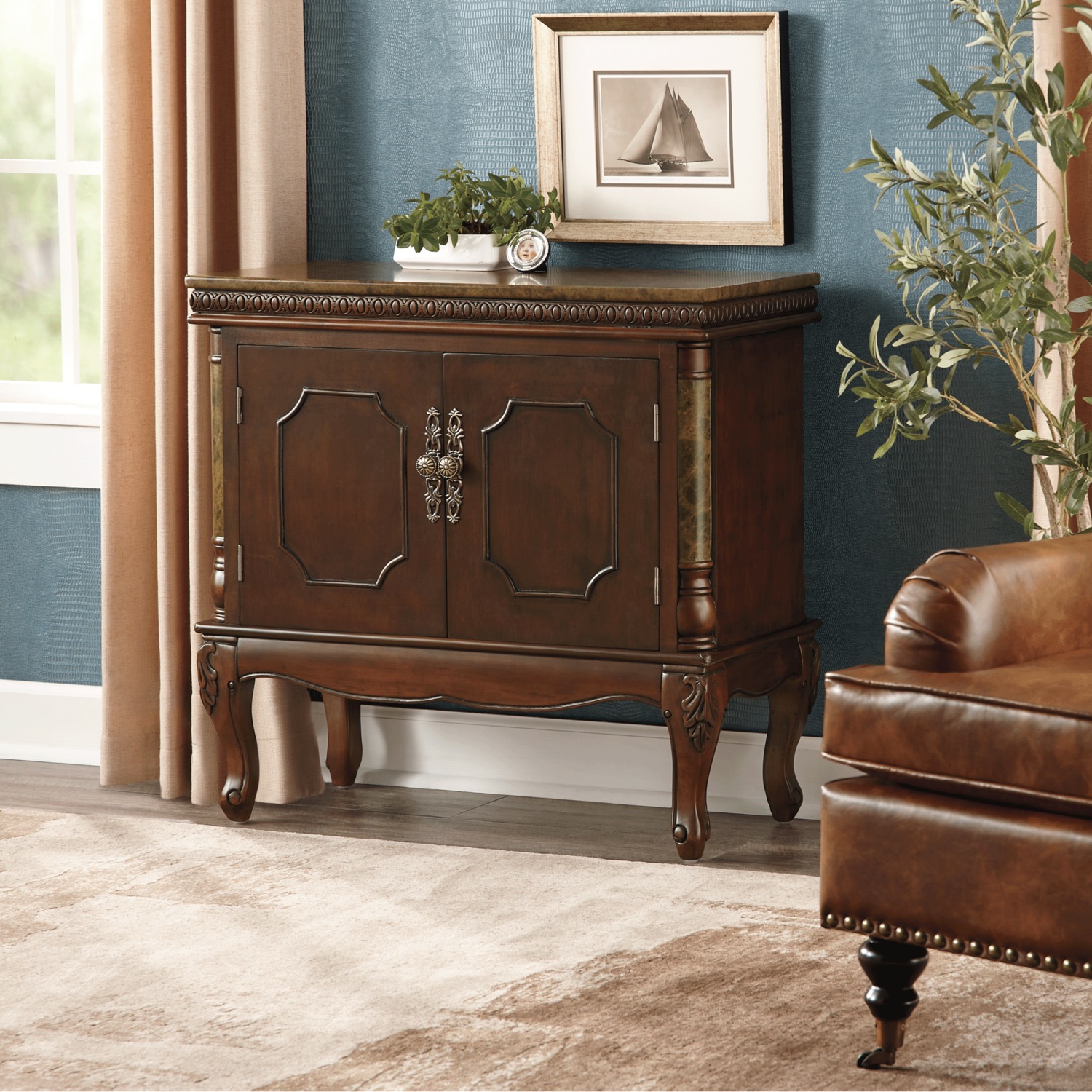 Marble-Top Credenza | Seventh Avenue