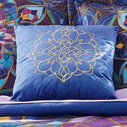 Stained Glass Decorative Pillow, , large