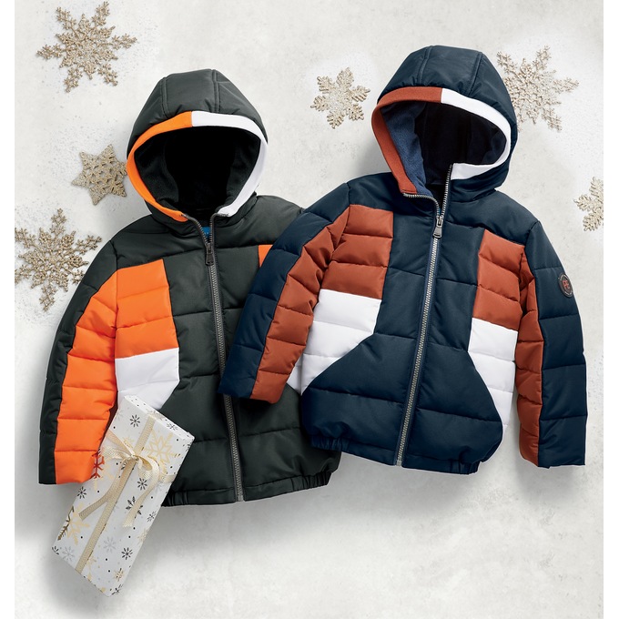 Perry Ellis Boys&#39; Colorblock Puffer, , large