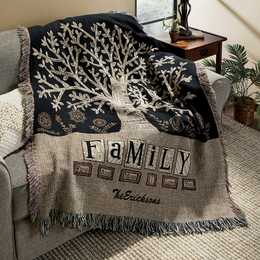 throws personalized blankets afghan
