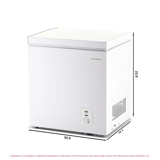 Frigidaire 2.1 cu. ft. Convertible Chest Freezer/Fridge, White, large