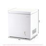 Frigidaire 2.1 cu. ft. Convertible Chest Freezer/Fridge, White, large